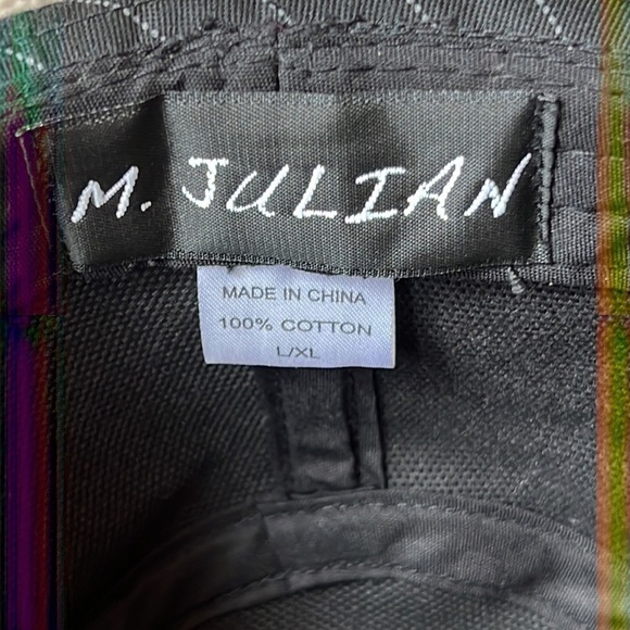 𝅺M. Julian Black Pin Striped Fedora - Picture 6 of 6